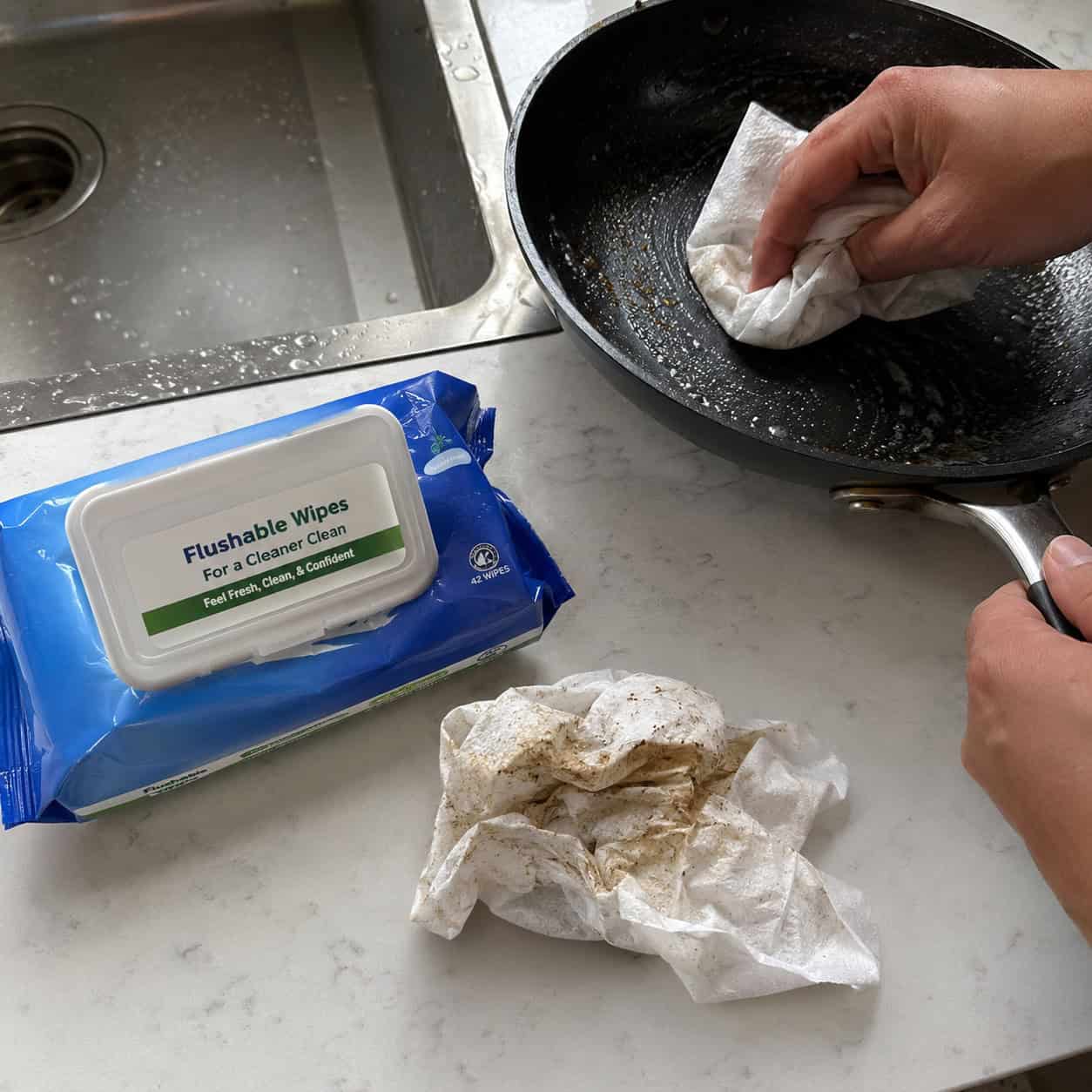 Paper Towels, Tissues & "Flushable" Wipes