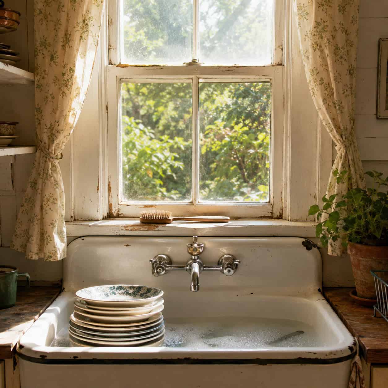 The Sink Goes Under the Window
