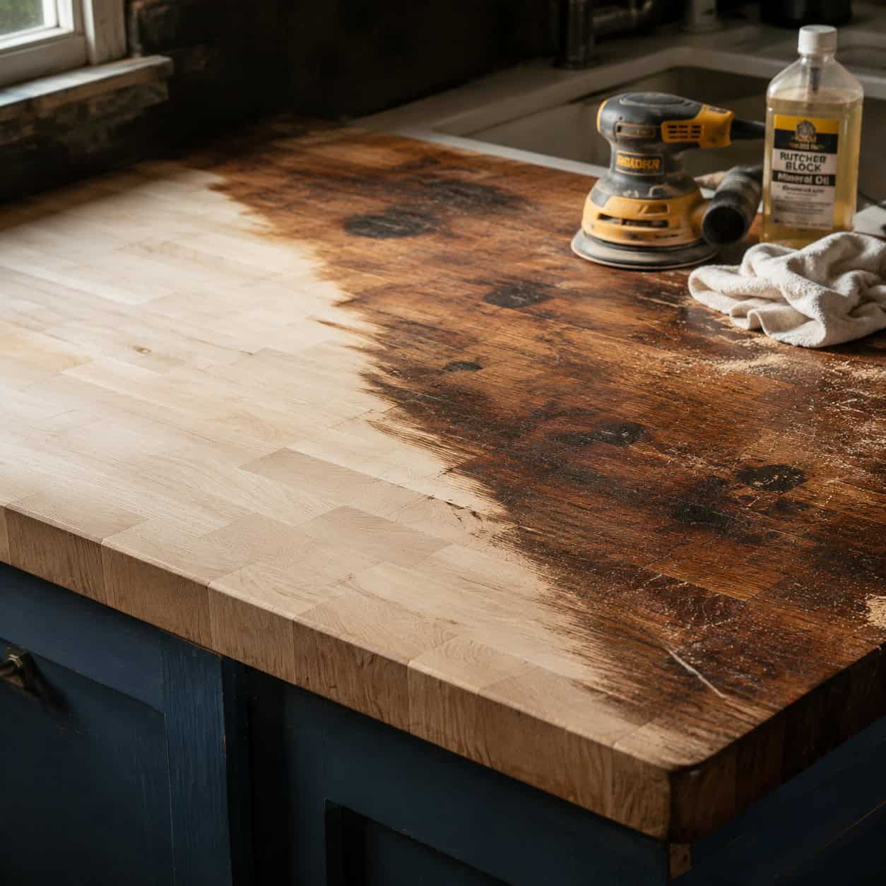 Butcher-Block Counters You Could Sand Back