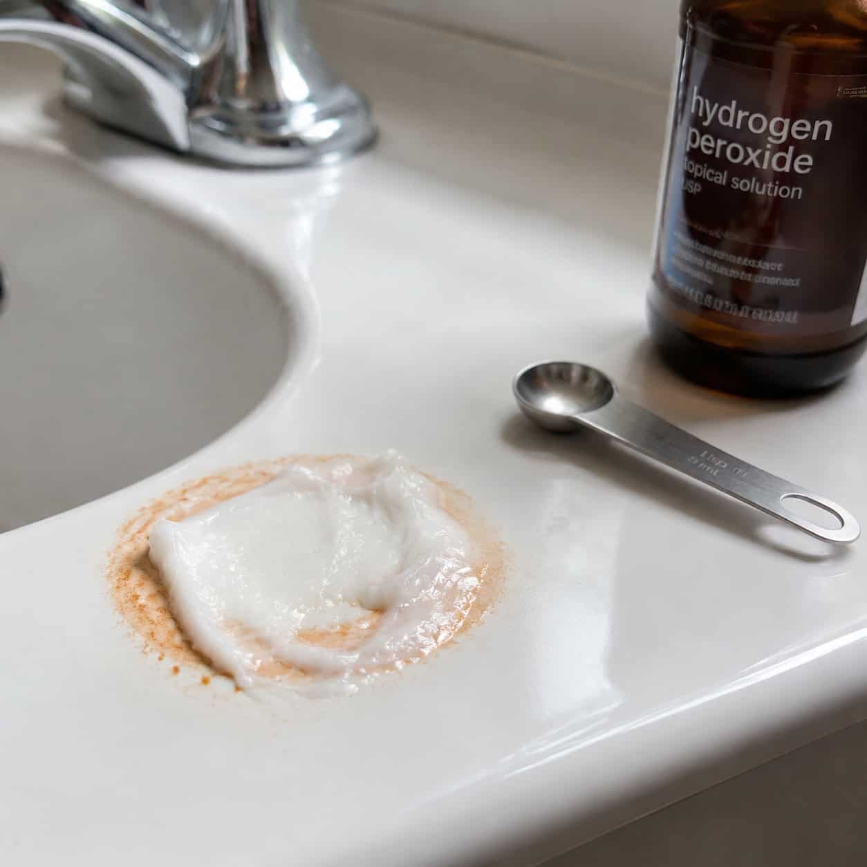 A Cream of Tartar Paste on Rust Rings