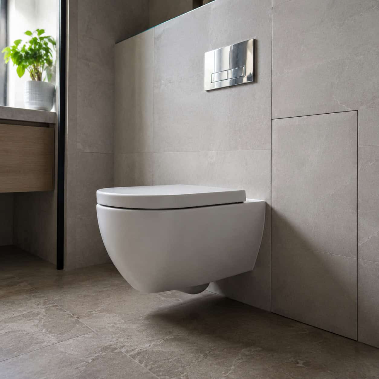 The Wall-Hung Toilet With an In-Wall Tank