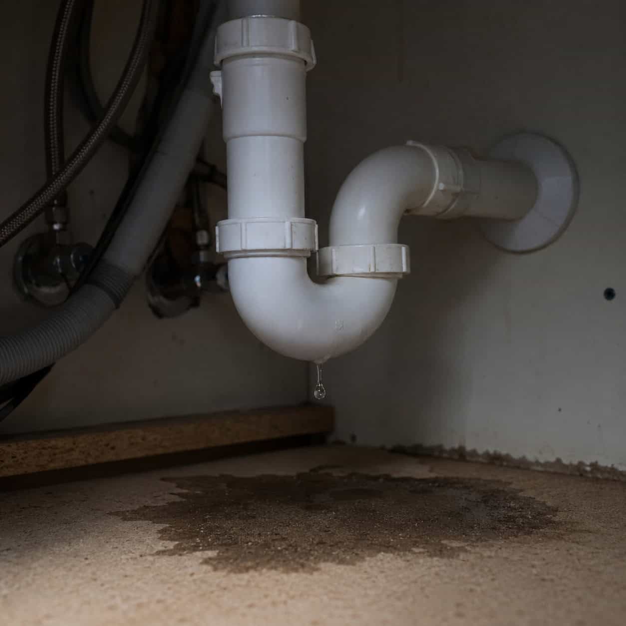 An all-plastic P-trap and drain kit