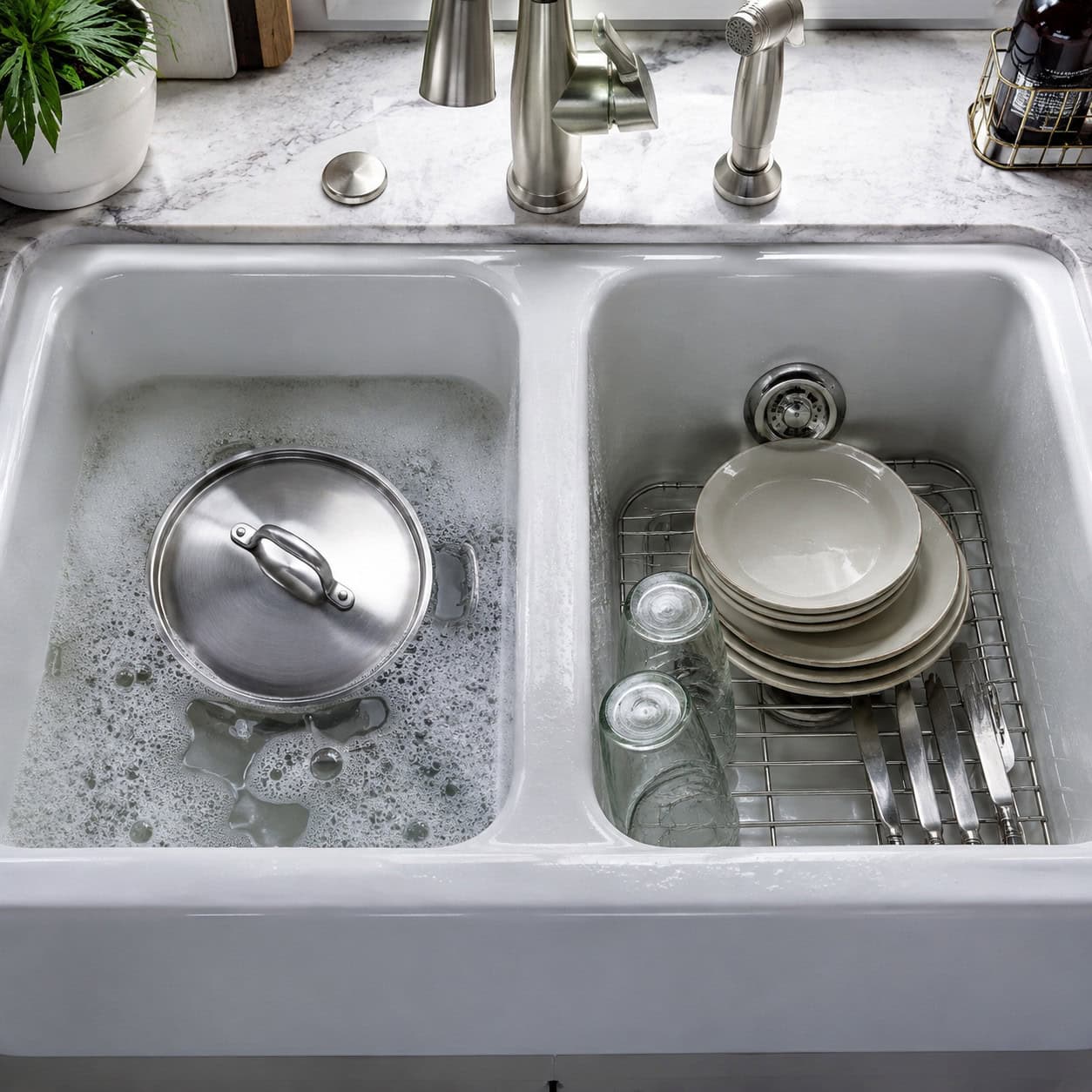The Deep Double-Basin Sink