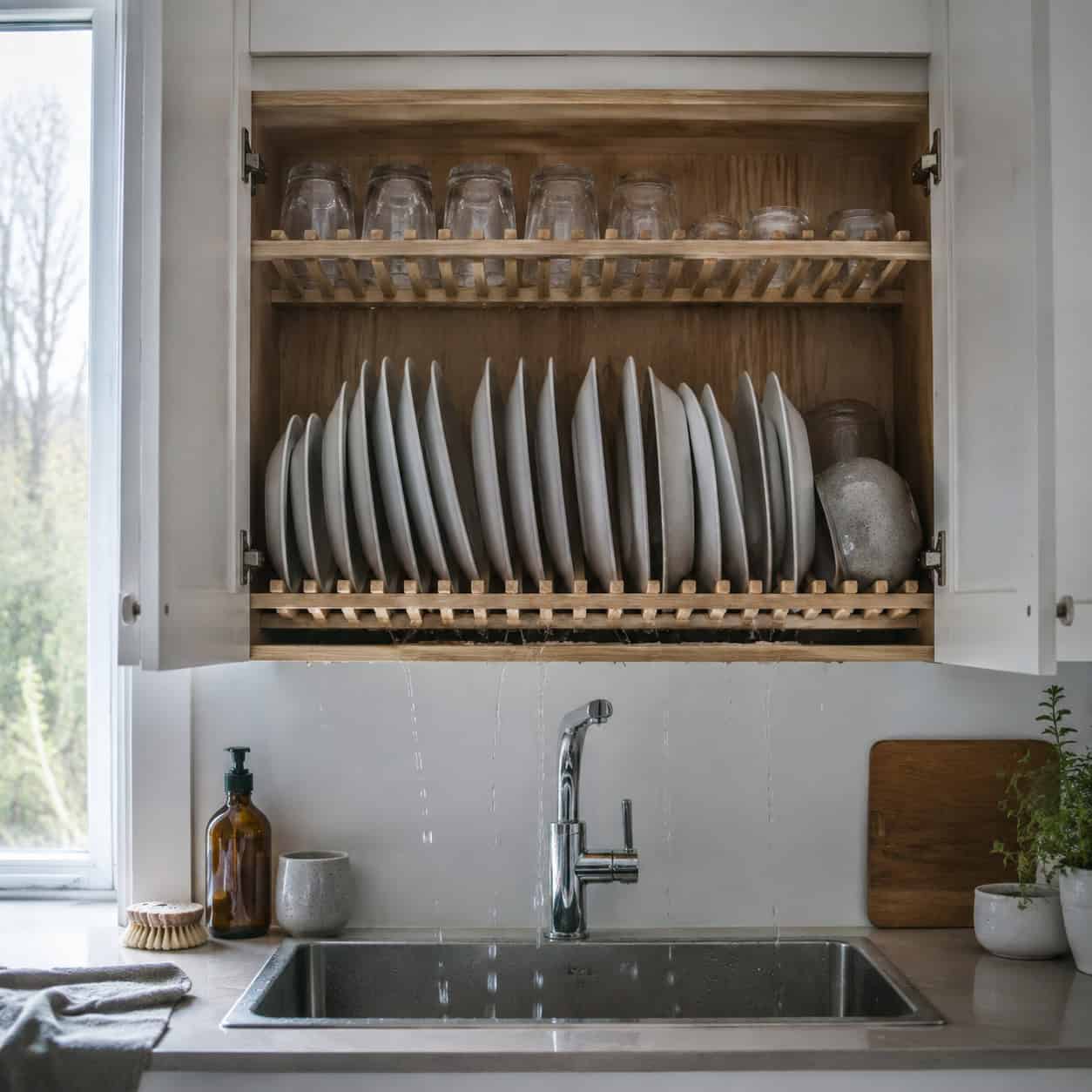 The Dish-Drying Cabinet Over the Sink