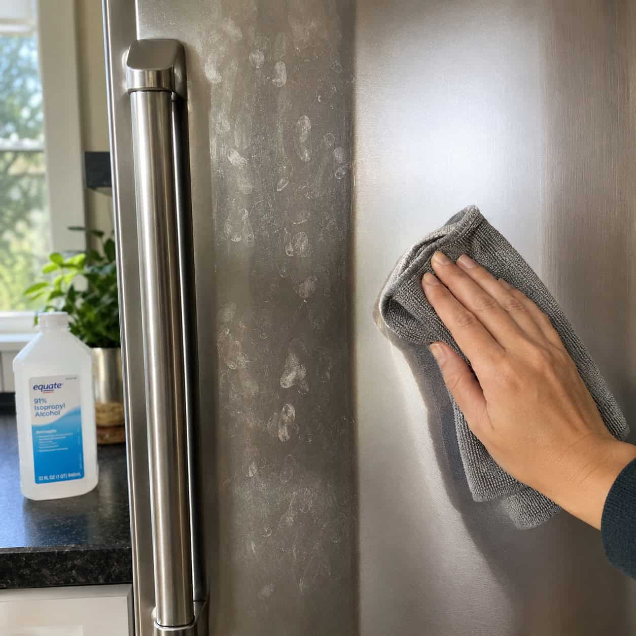 Rubbing Alcohol on Fingerprints and Water Spots