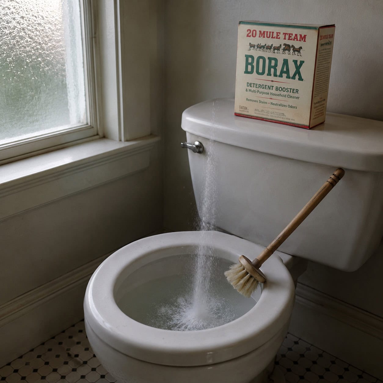 Borax Left to Sit in the Toilet Bowl Overnight