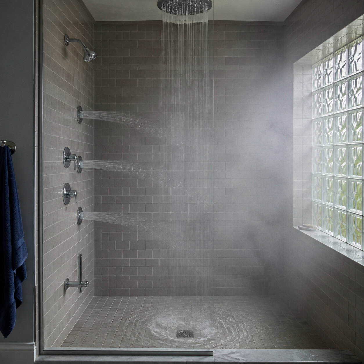 Body Spray Jets in the Shower