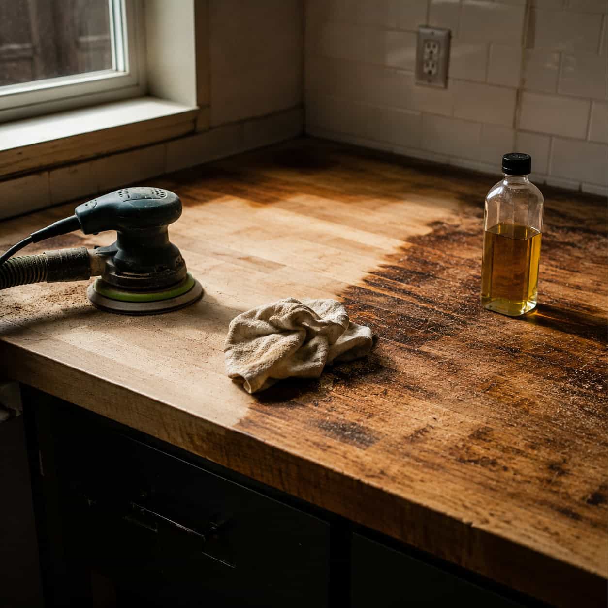 Butcher-Block Counters You Could Sand Back