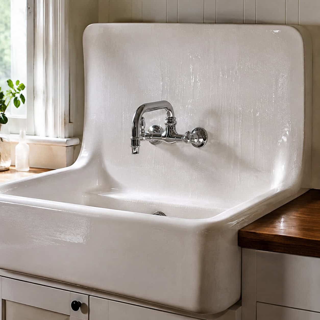 The Backsplash Was Part of the Sink