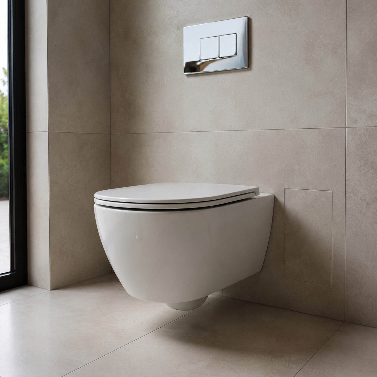The Wall-Hung Toilet With an In-Wall Tank