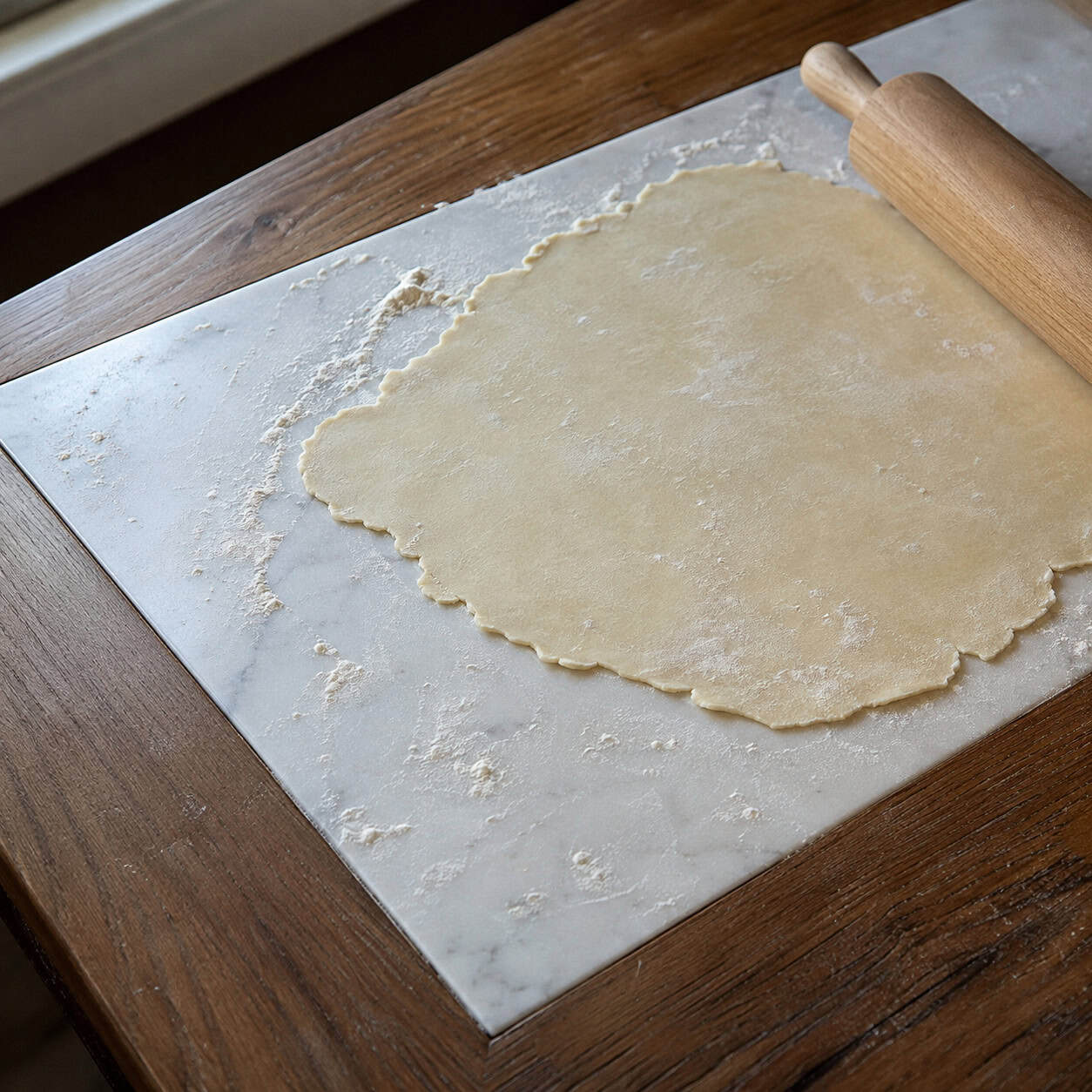 A Marble Slab at the Baking Spot