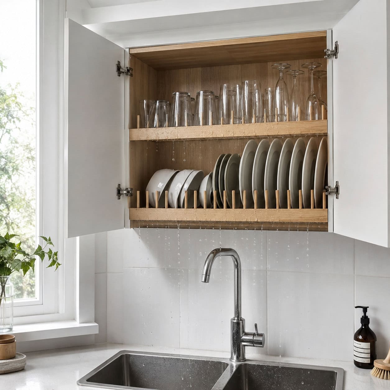The Dish-Drying Cabinet Over the Sink