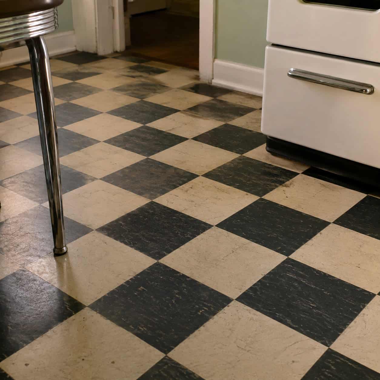 Real Linoleum on the Floor