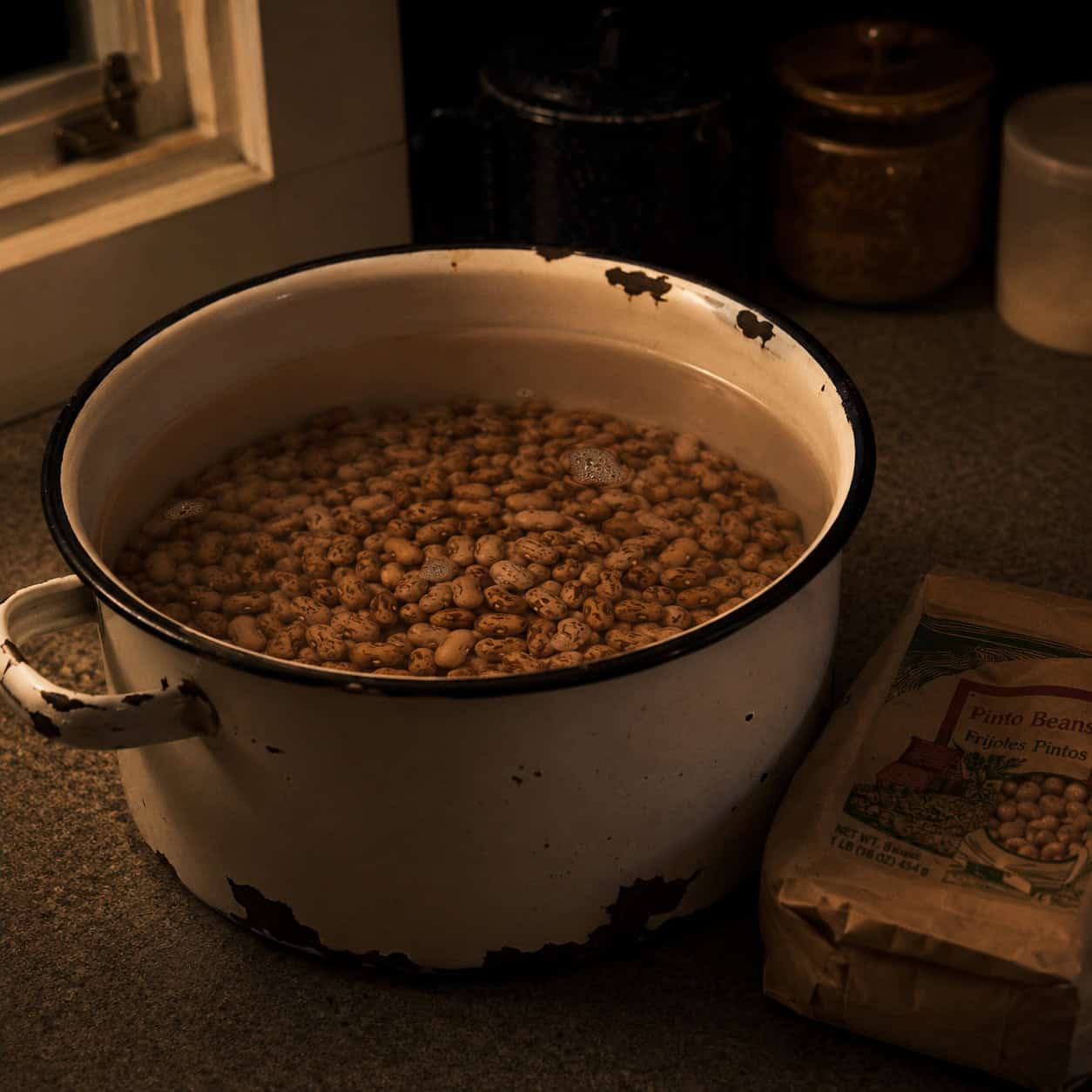 Dried Beans Soaked Overnight