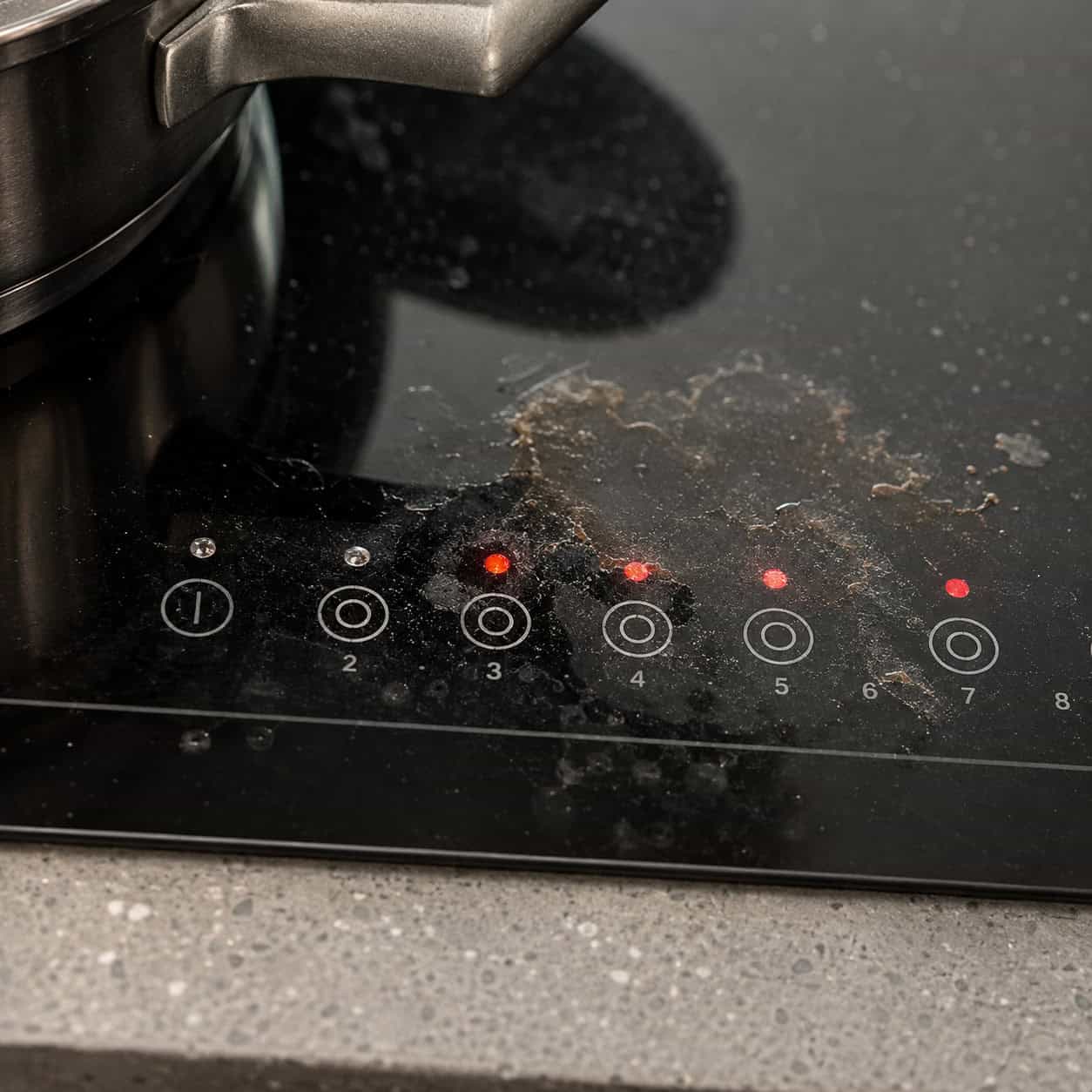 Flush Glass Touch Controls on Ranges and Cooktops