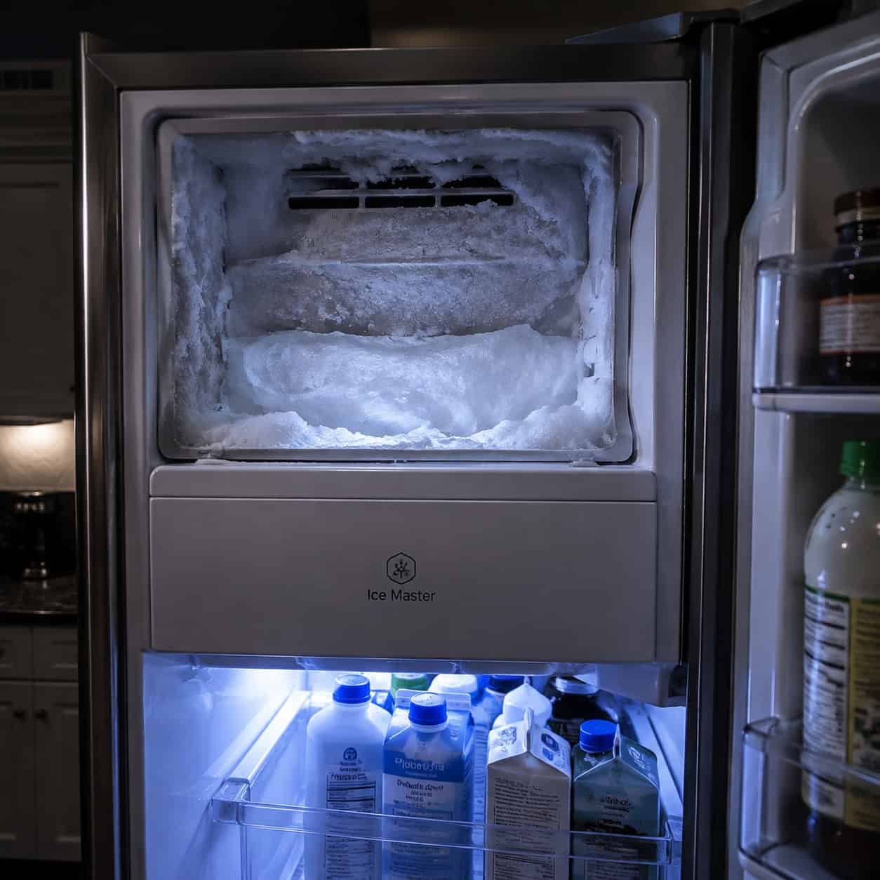 The Ice Maker Crammed Into the Fresh-Food Compartment