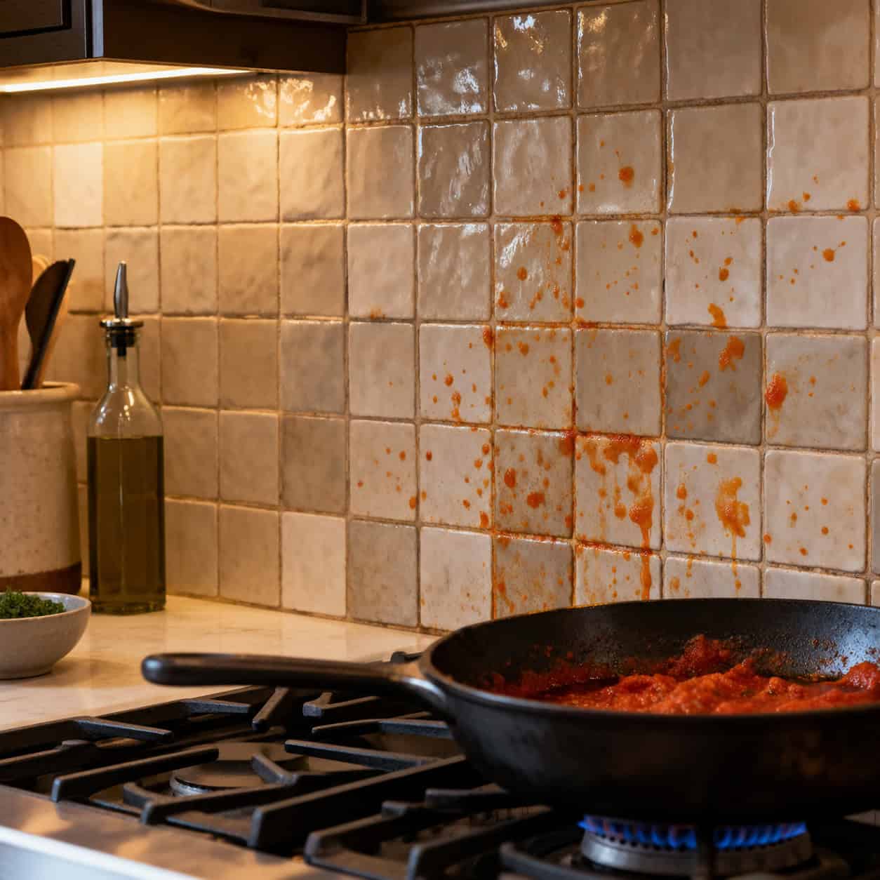 Zellige, Penny and Mosaic Tile Backsplashes
