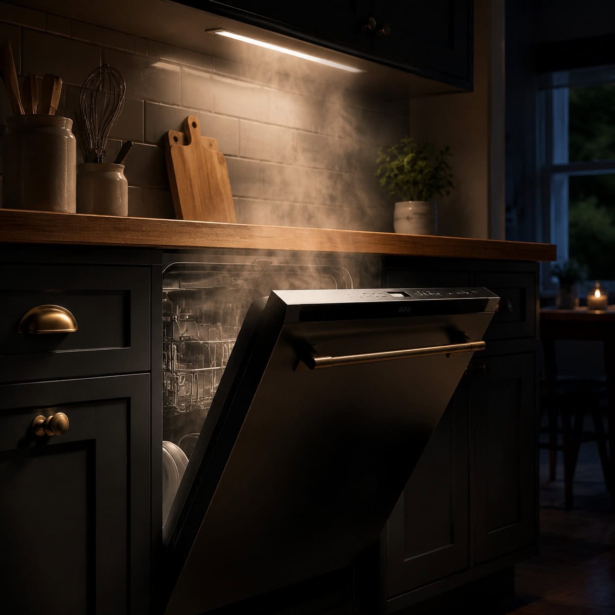Auto-Open Door Drying on a Dishwasher
