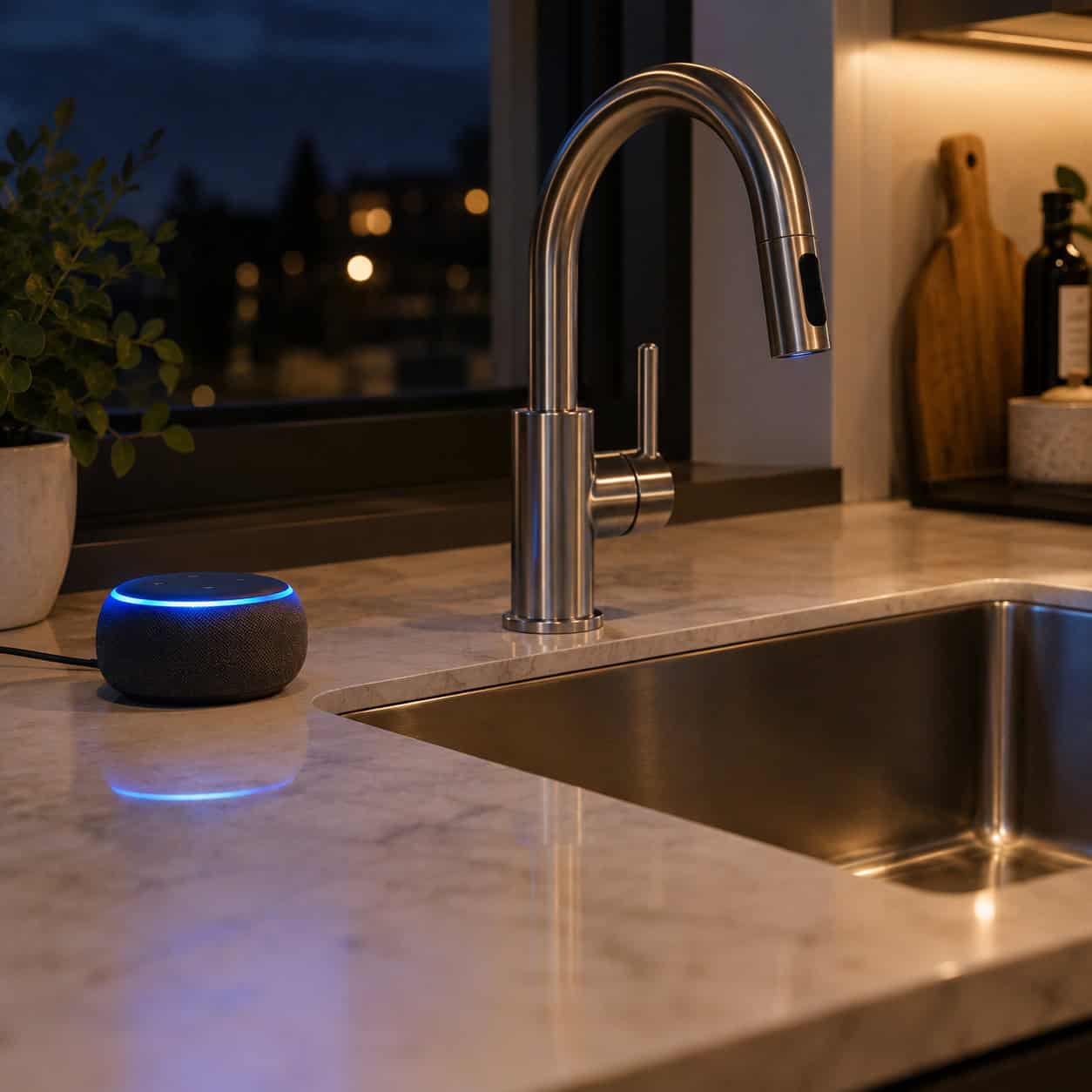 Voice-Activated Faucet Commands