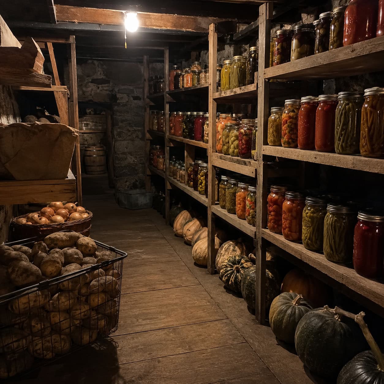 The Cool Pantry and the Root Cellar