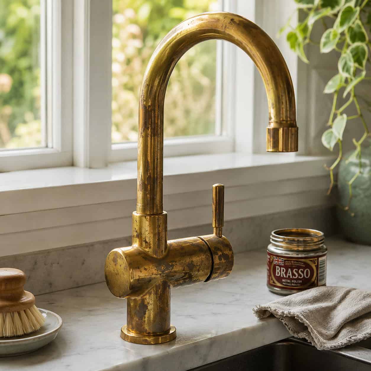 Unlacquered Brass "Living Finish" Fixtures