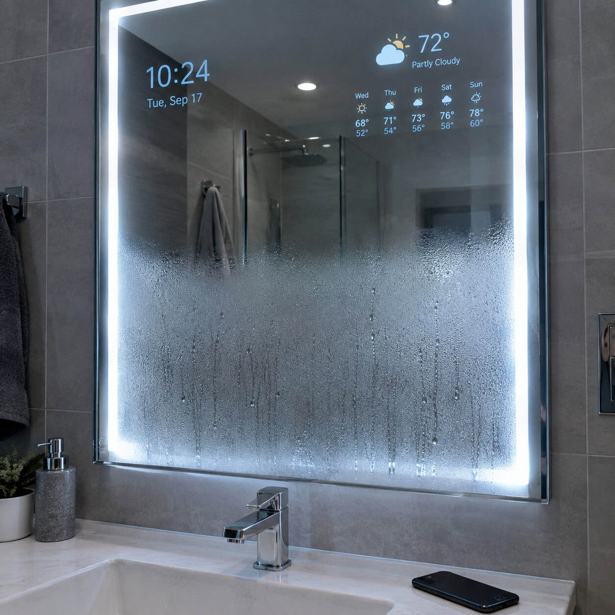 The Built-In Bathroom TV or Smart Mirror