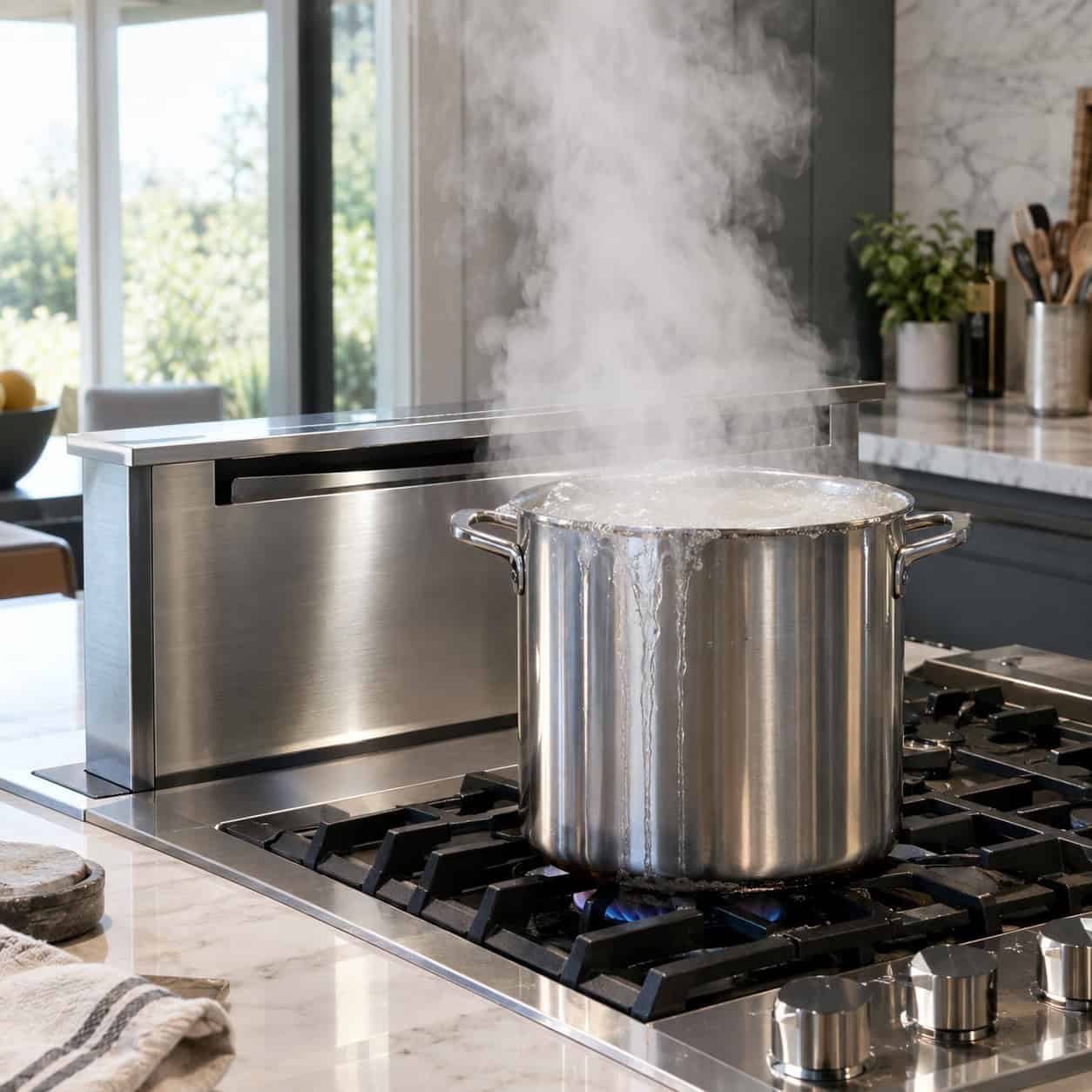 The Downdraft Cooktop Vent