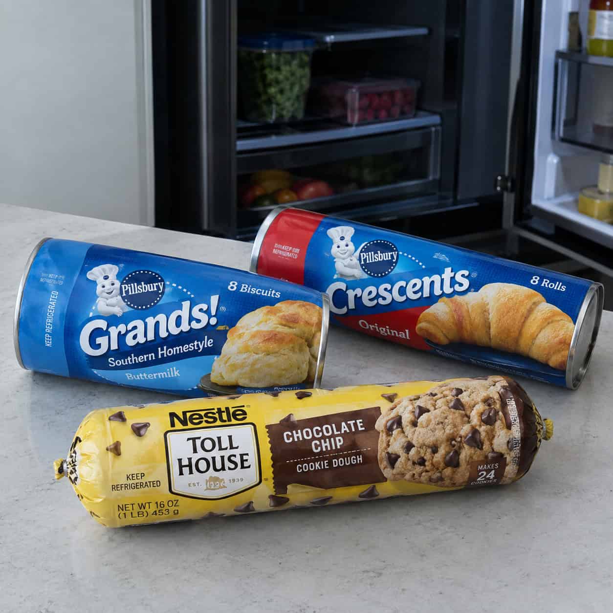 Refrigerator Biscuits, Crescent Rolls, and Cookie Dough