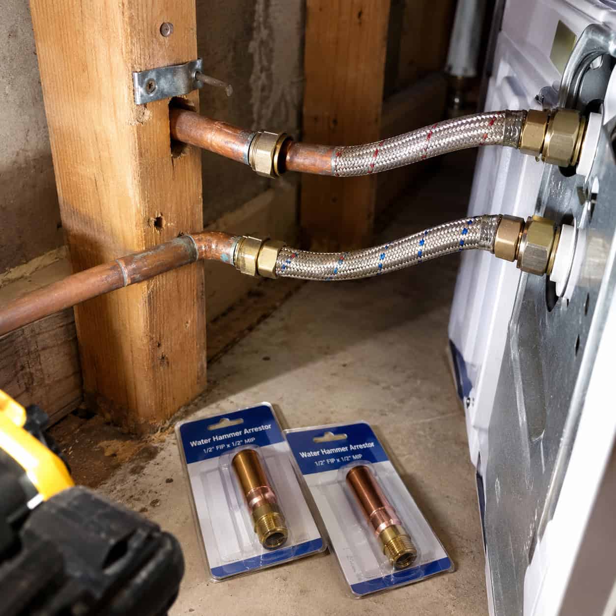 Supply Lines With No Water Hammer Arrestors
