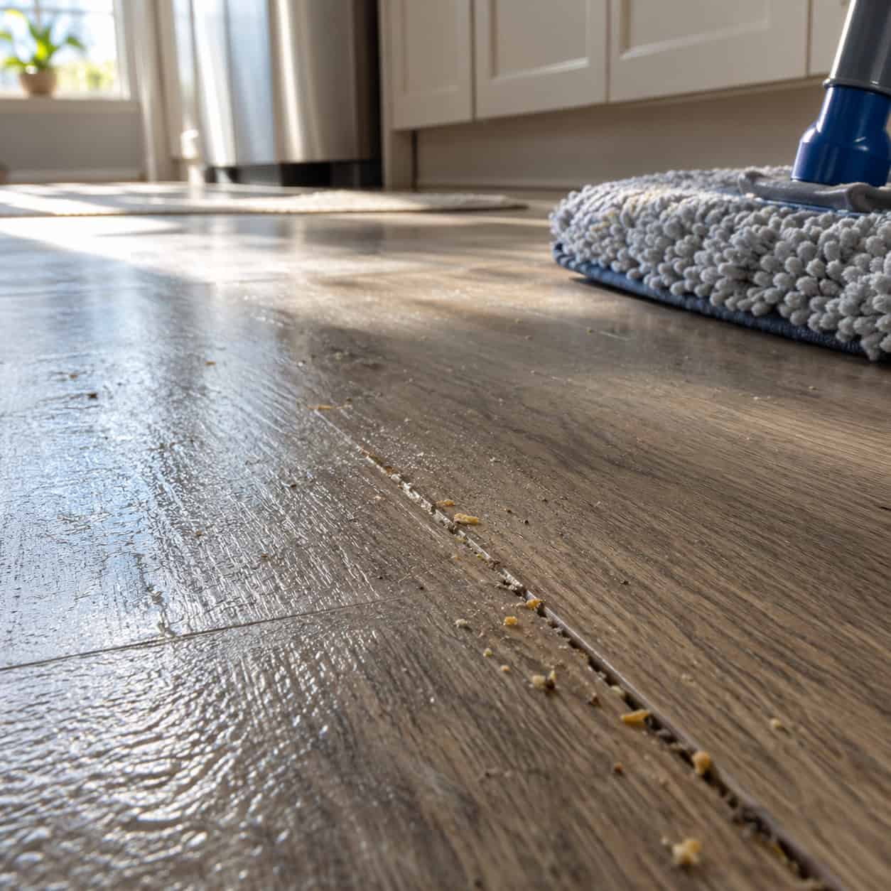 Textured Wood-Look LVP and Matte Porcelain Floors