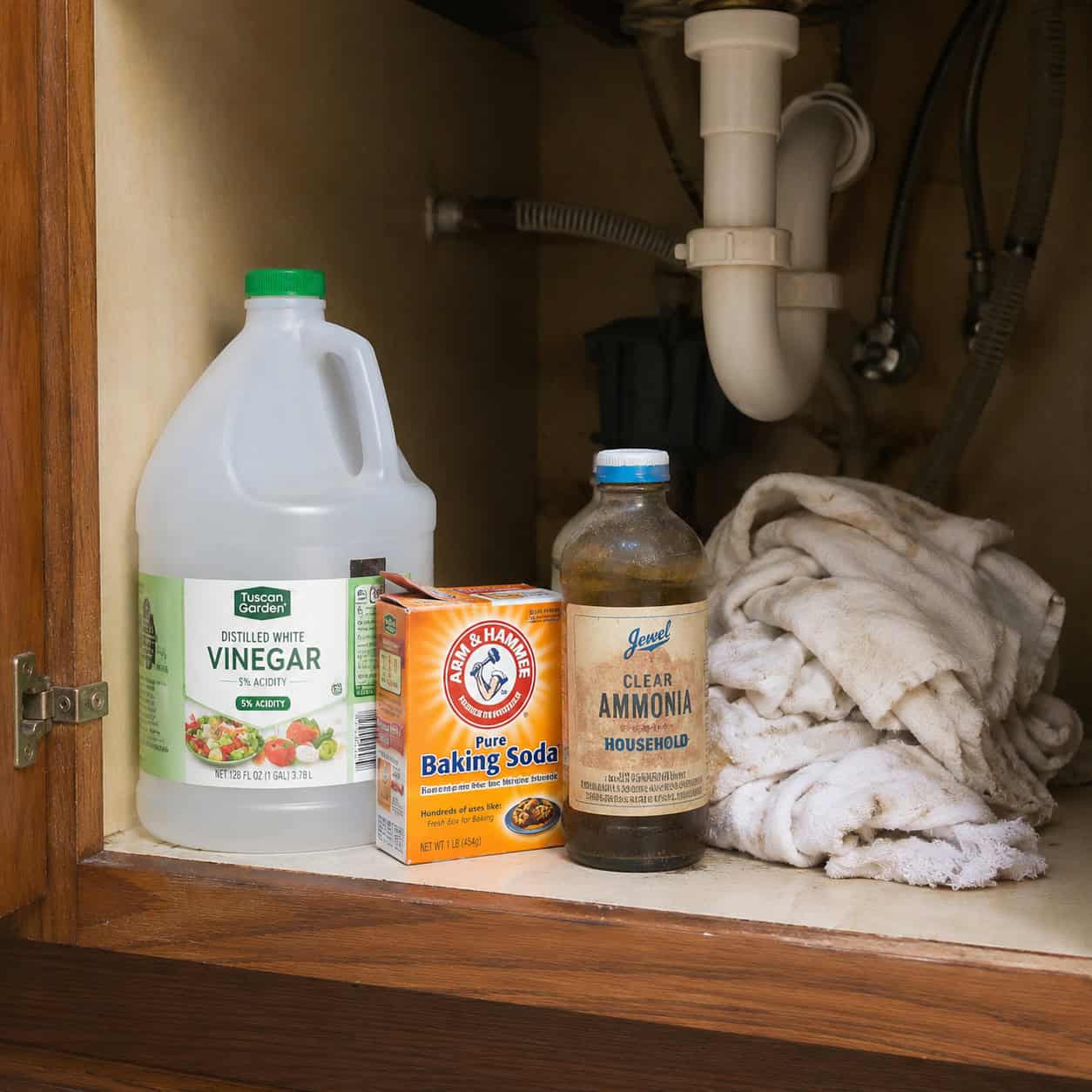 Vinegar, Baking Soda and Ammonia Did Everything