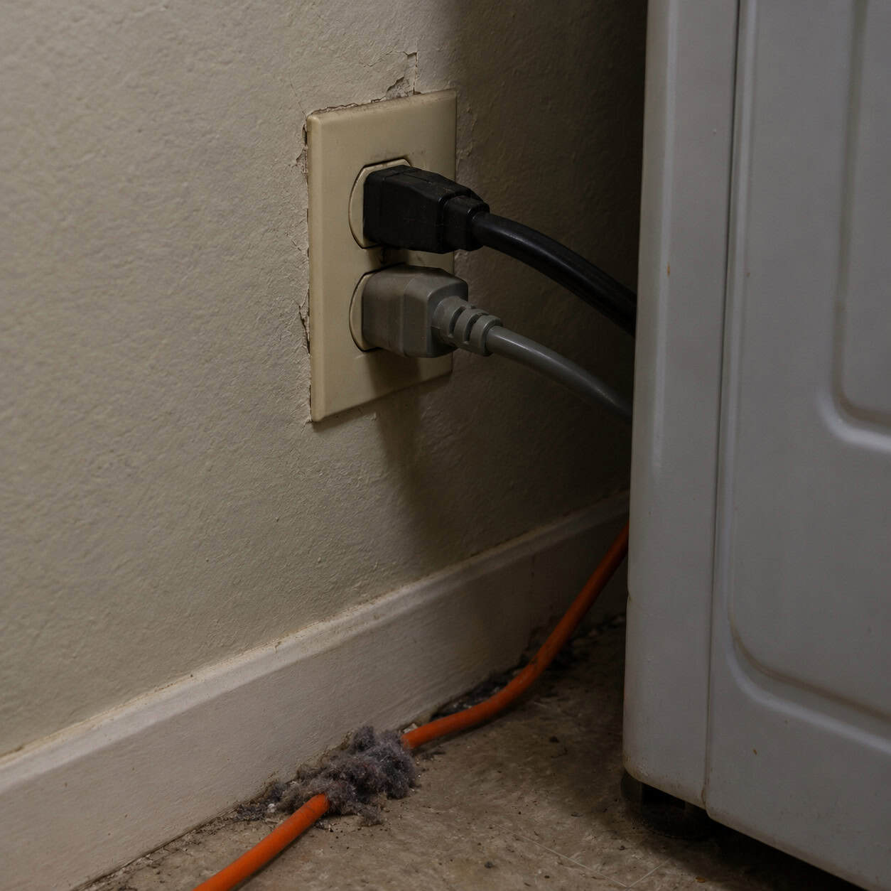 A Single Outlet Behind the Machines