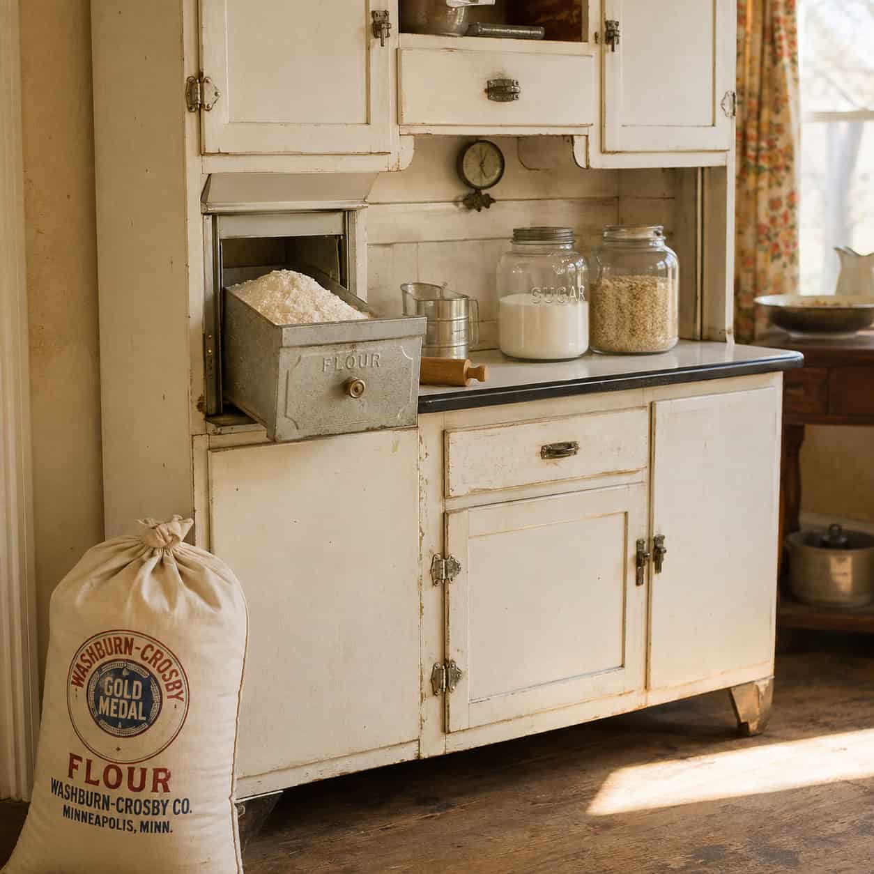 Flour, Sugar and Oats in Big Sacks