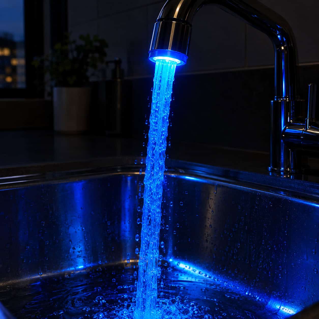 The Color-Changing LED Faucet