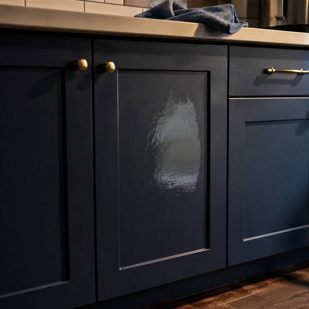 Deep Matte-Painted Cabinets in Dark Colors