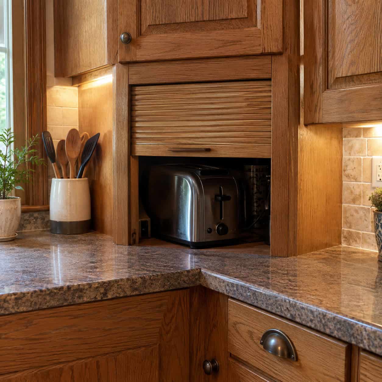The Appliance Garage With the Tambour Door