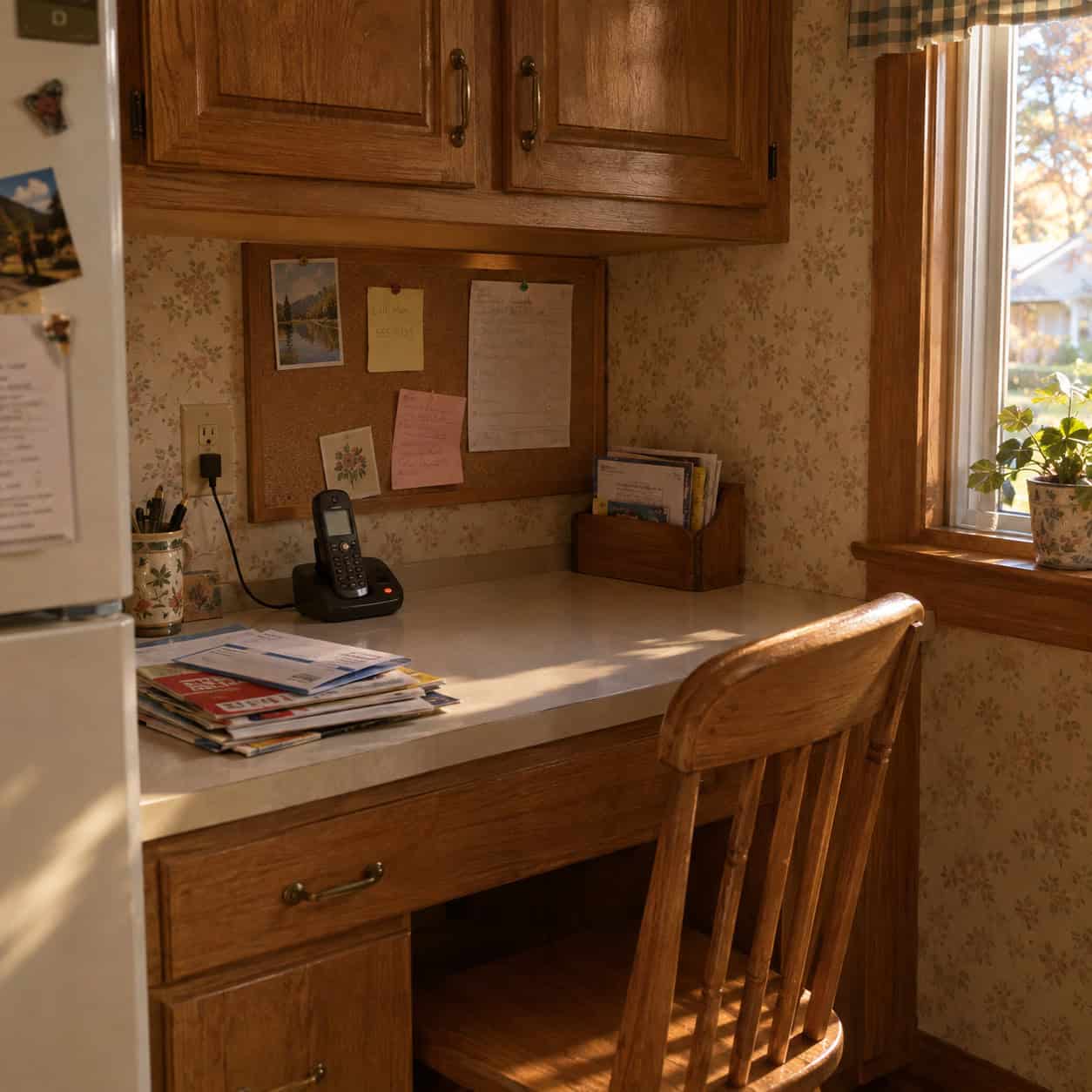 The Built-In Kitchen Desk
