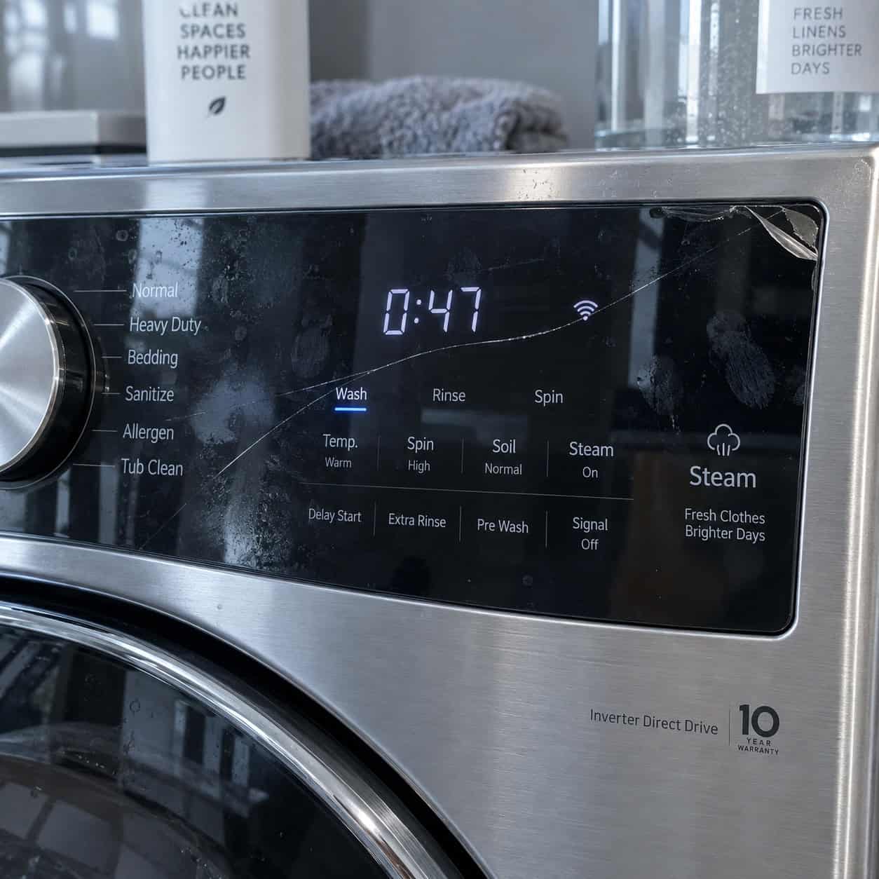 Wi-Fi Touchscreen Washer and Dryer Panels