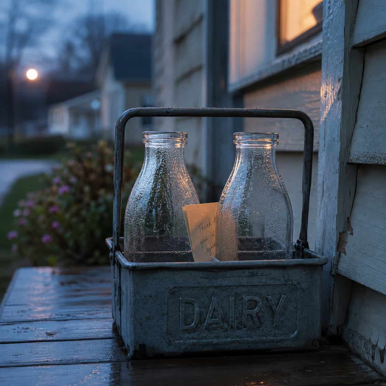 Milk in Returnable Glass Bottles