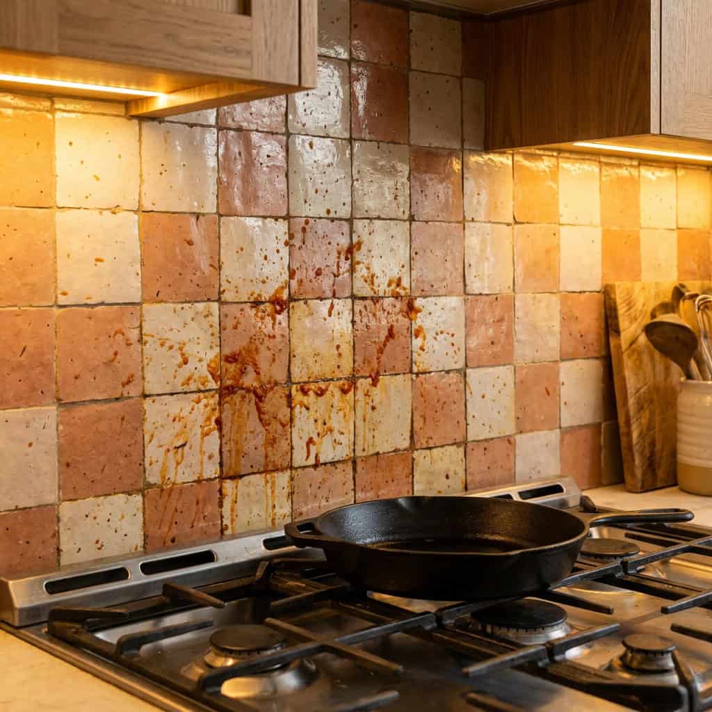 Zellige, Penny and Mosaic Tile Backsplashes