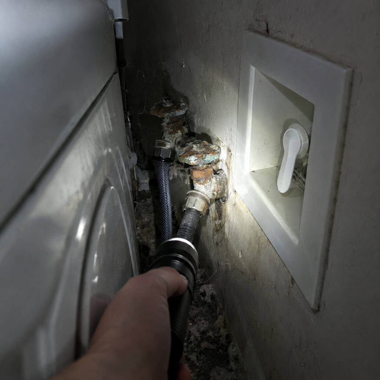 Shutoff Valves You Can't Reach Behind the Washer