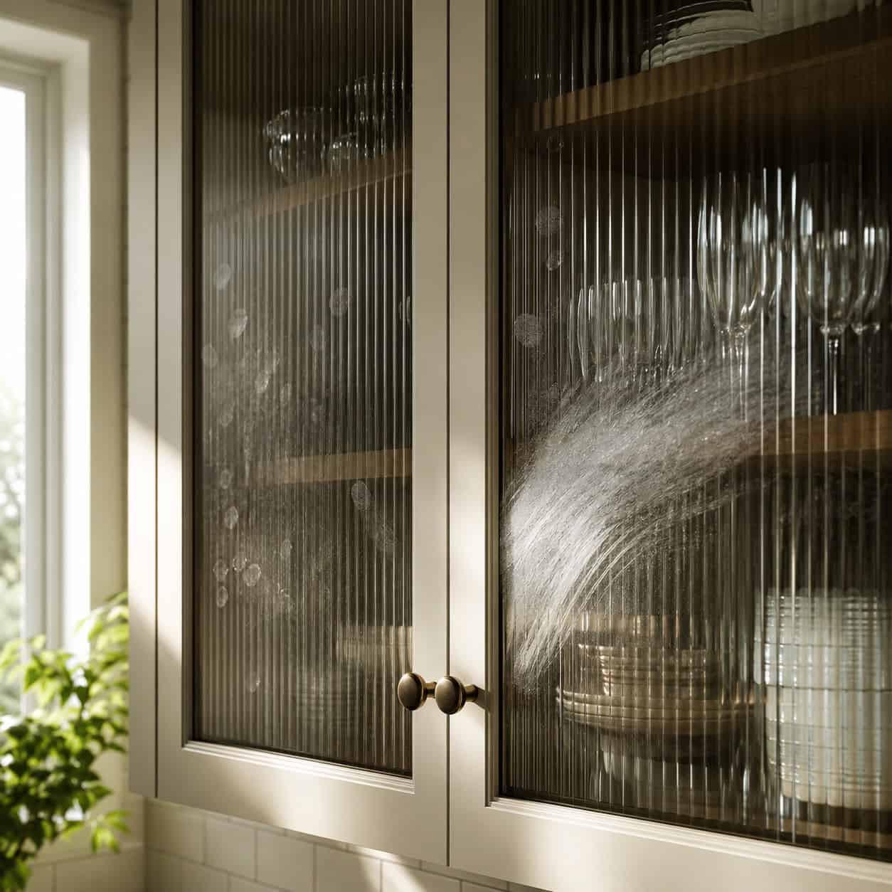 Glass-Front and Reeded-Glass Cabinet Doors