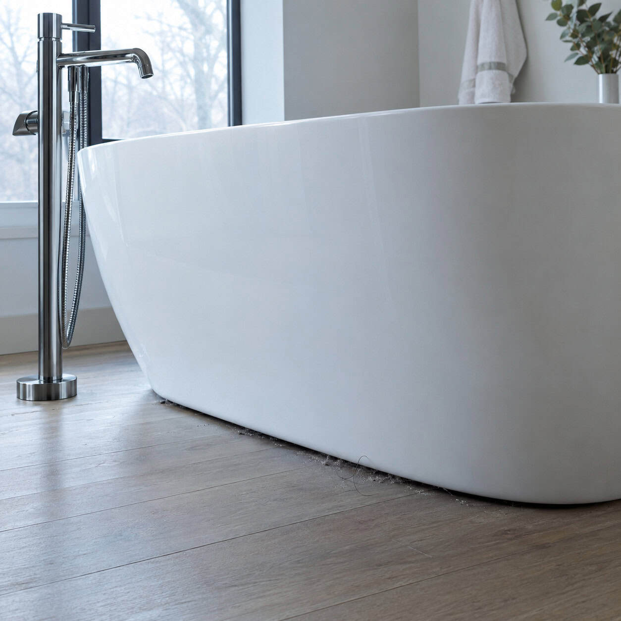 The Freestanding Tub With a Floor-Mounted Filler