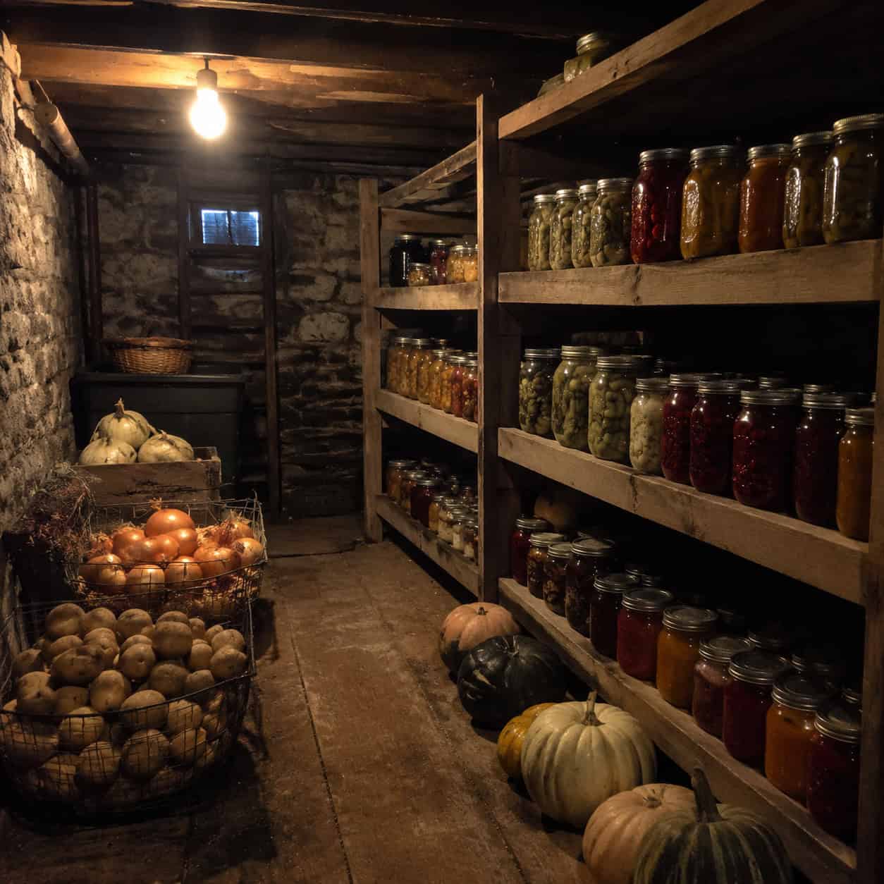 The Cool Pantry and the Root Cellar