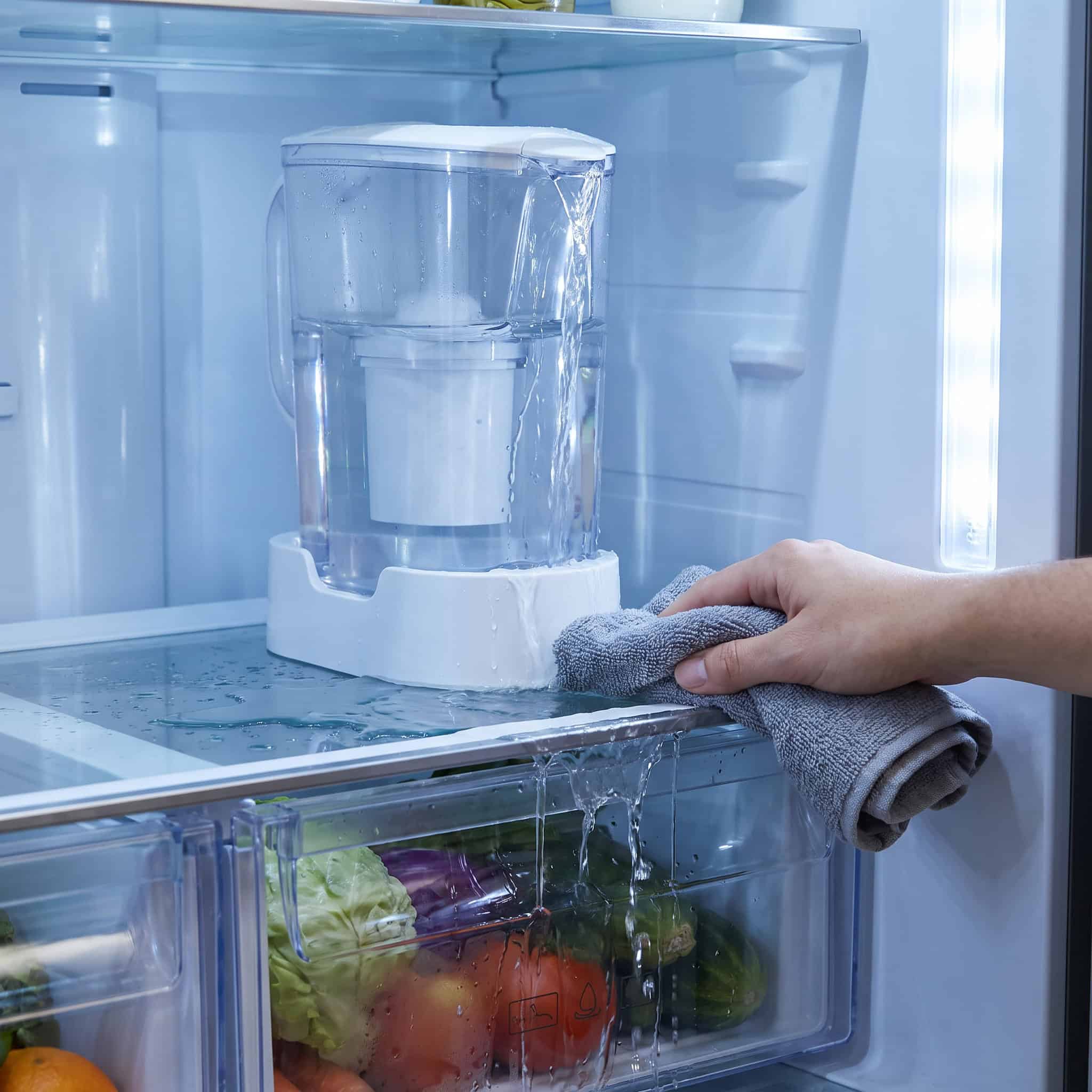 The Auto-Fill Water Pitcher Inside the Refrigerator