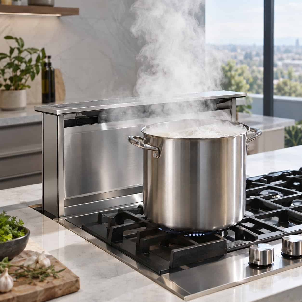 The Downdraft Cooktop Vent