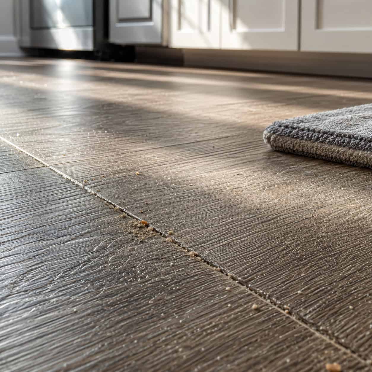 Textured Wood-Look LVP and Matte Porcelain Floors