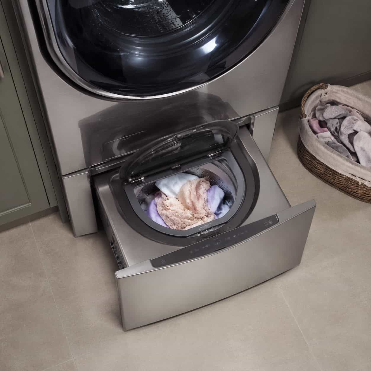 The Mini Pedestal Washer Under the Main Washer