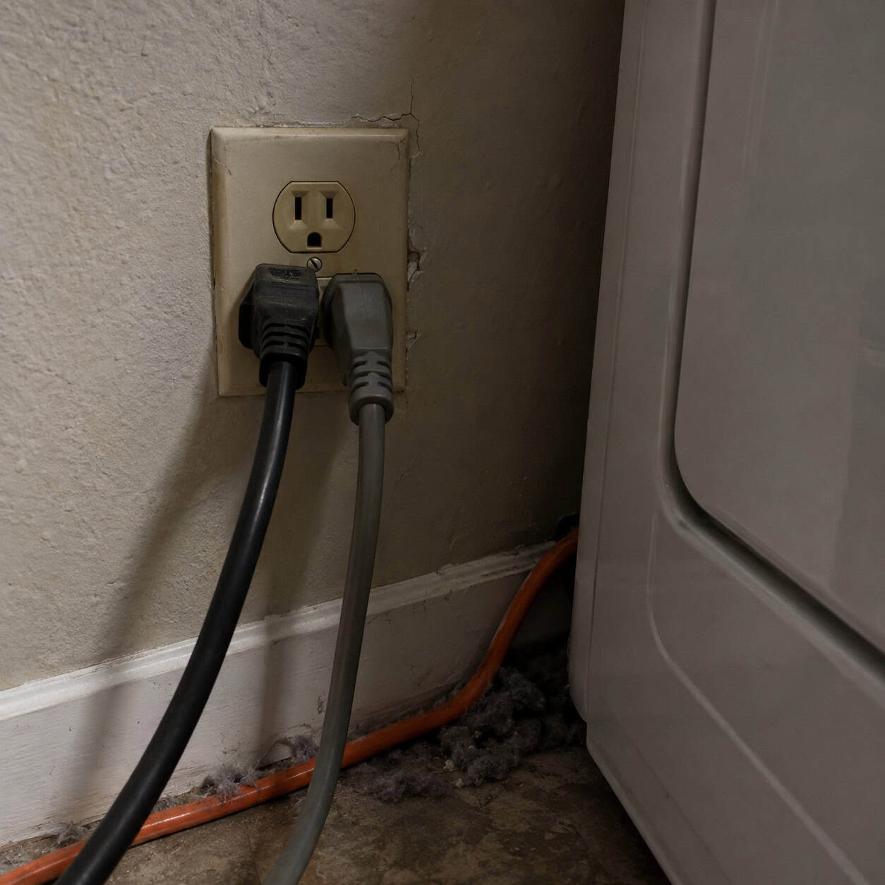 A Single Outlet Behind the Machines