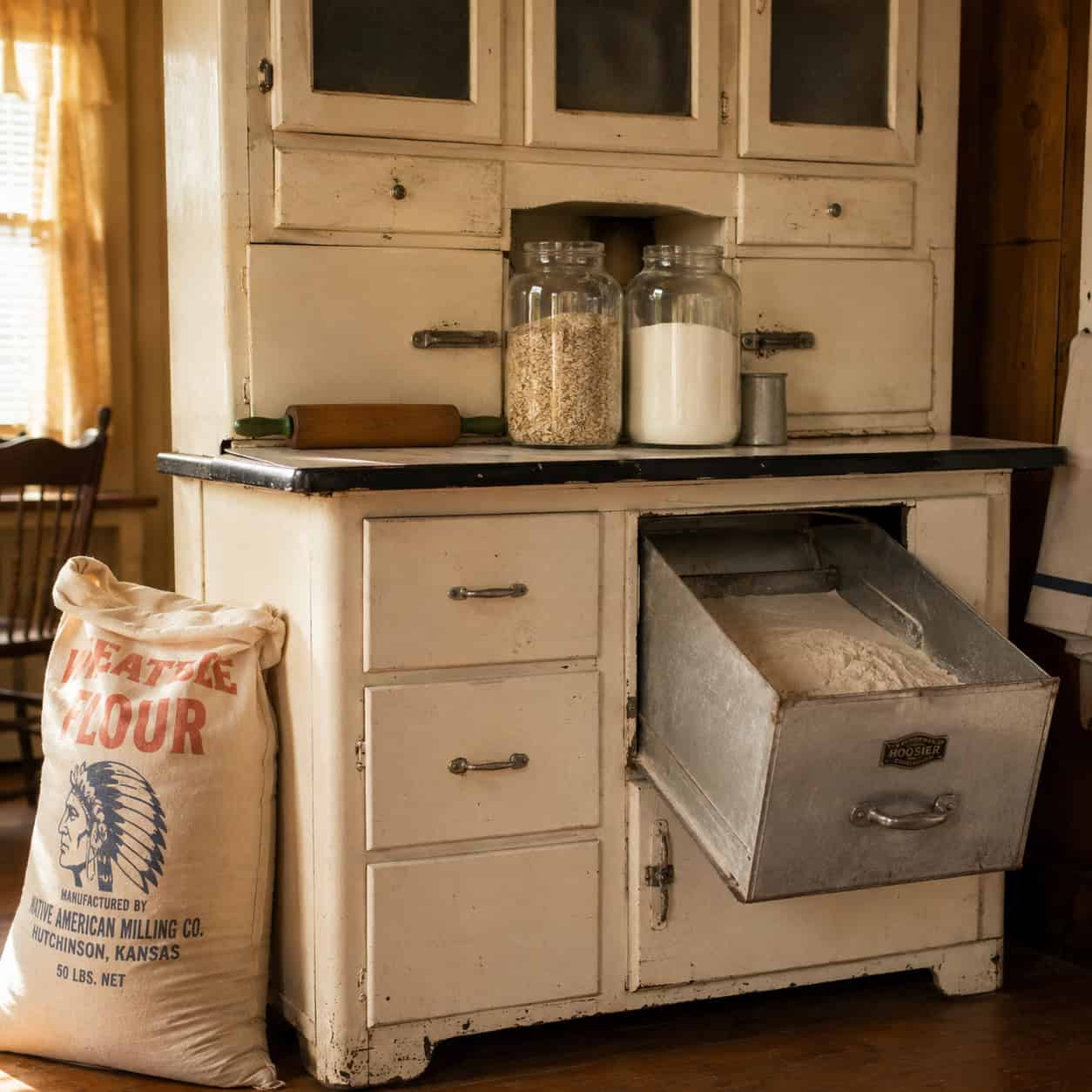 Flour, Sugar and Oats in Big Sacks
